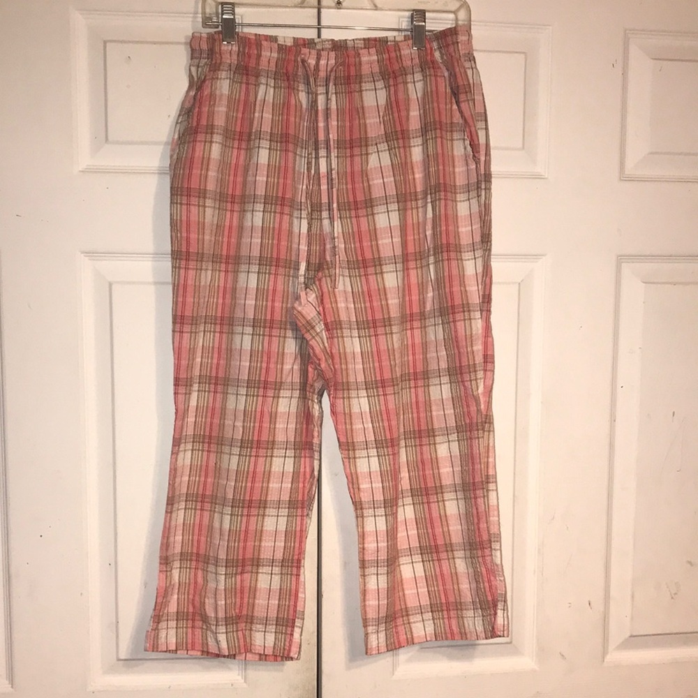 Women’s Plaid Seersucker Capris